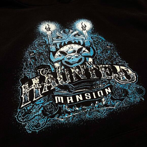 ★ Walt Disney World Disneyland Magic Kingdom Gargoyle Haunted Mansion Hoodie ★ - Picture 2 of 7